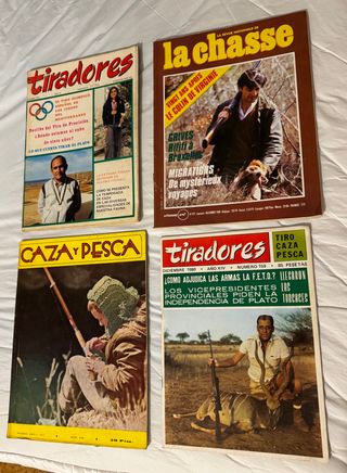 CAZA Y PESCA revistas de caza antiguas años 70-80