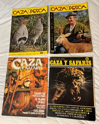CAZA Y PESCA revistas de caza antiguas años 70-80
