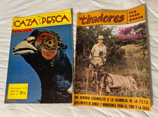 CAZA Y PESCA revistas de caza antiguas años 70-80