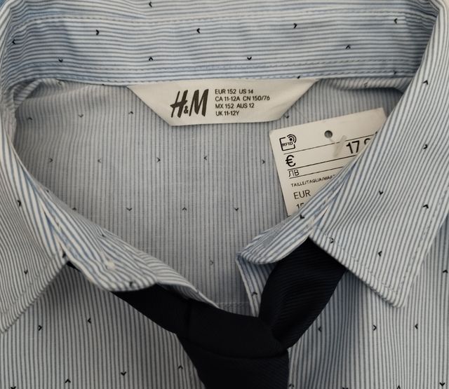 Camisa con corbata niño.Talla 152cm.