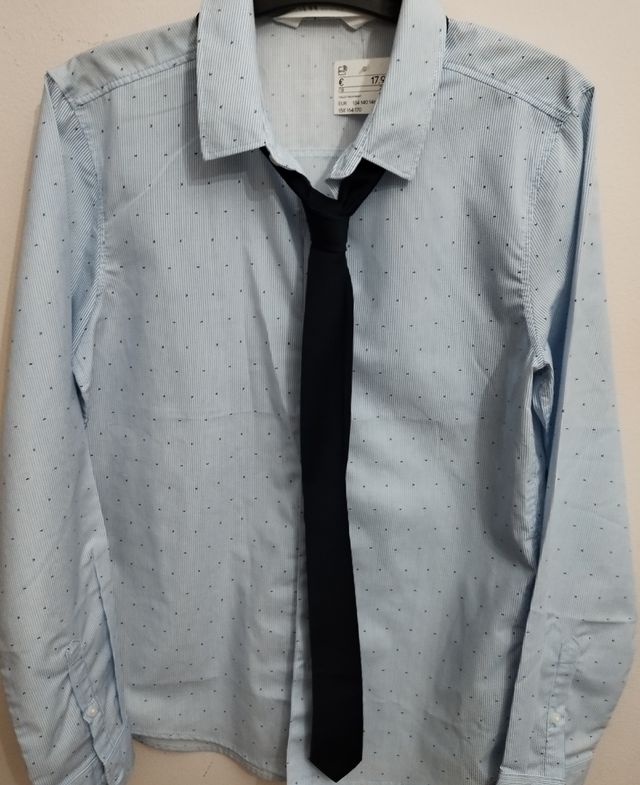 Camisa con corbata niño.Talla 152cm.