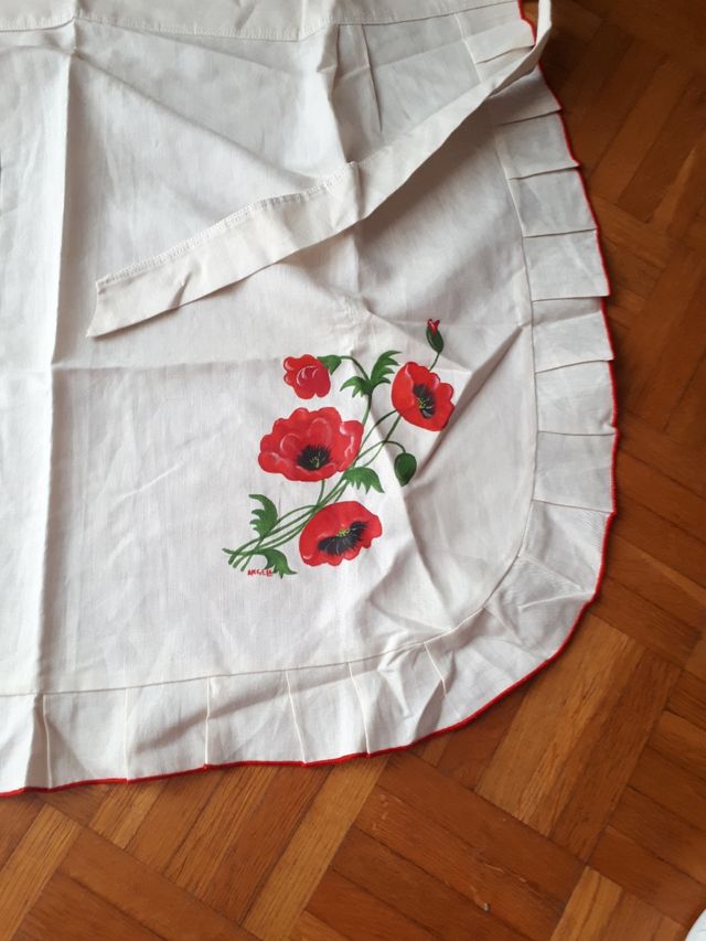 Grembiule vintage da cucina dipinto