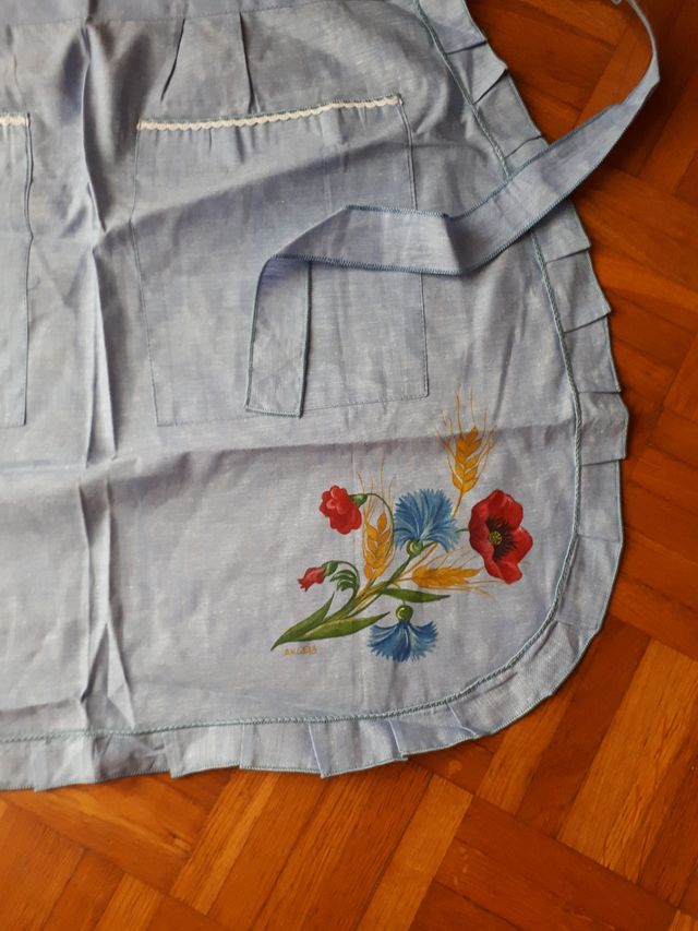 Grembiule vintage da cucina dipinto