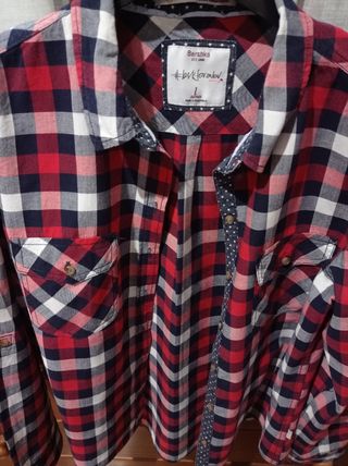 Camisa cuadros Bershka