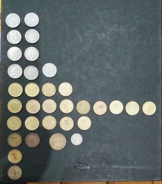 Lote monedas 1 peseta