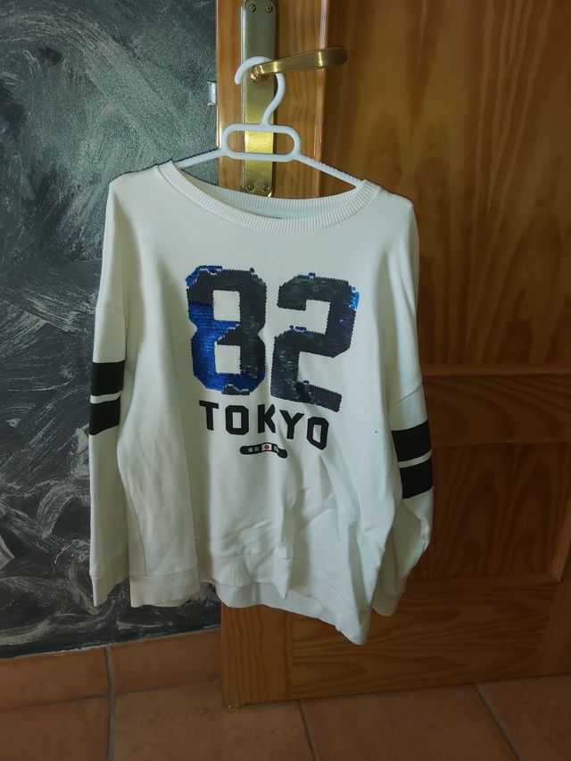 Sudadera lentejuelas reversibles Zara