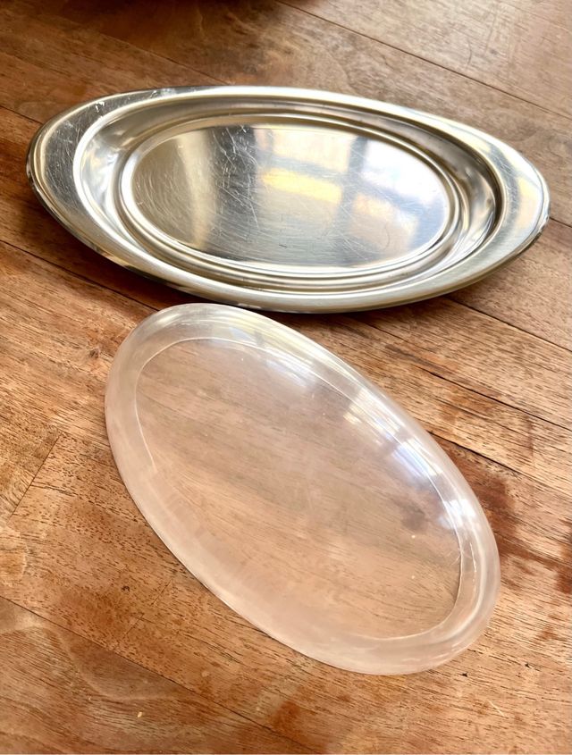 Burriera vintage in acciaio inossidabile. Italia anni '70