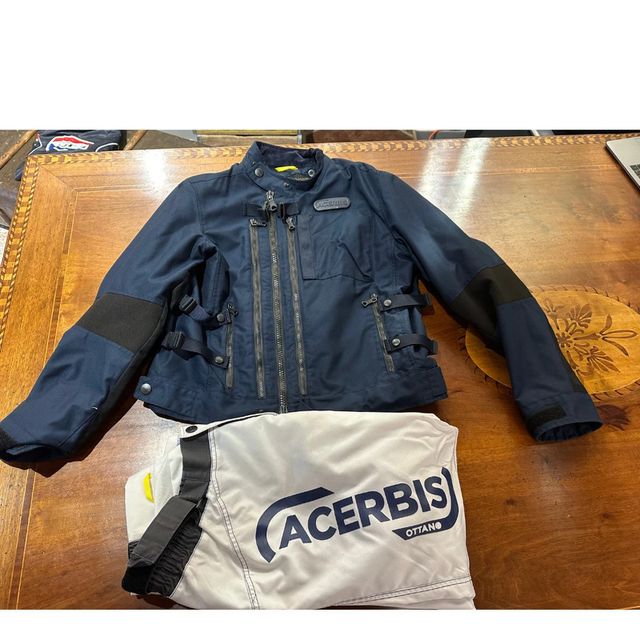 Ottano Acerbis Combo Jacket BLUE - Pant. WHITE