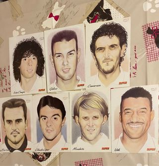 Retrato jugadores Valencia C.F