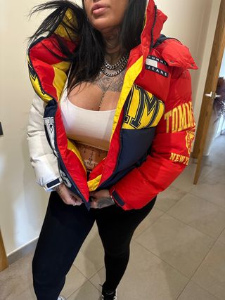 chaqueta plumas tommy 