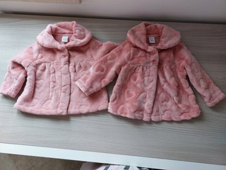 cappotto in pile gemelle