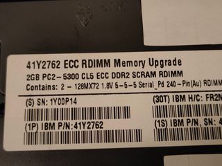 RAM DDR2 Servidor IBM LENOVO 41Y2762