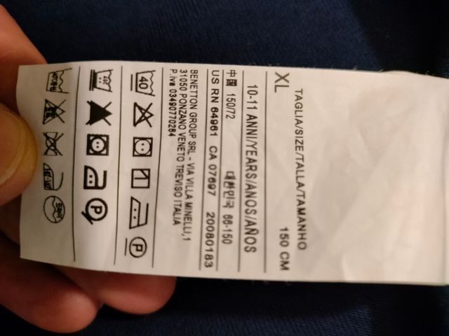 Cazadora vaquera Benetton