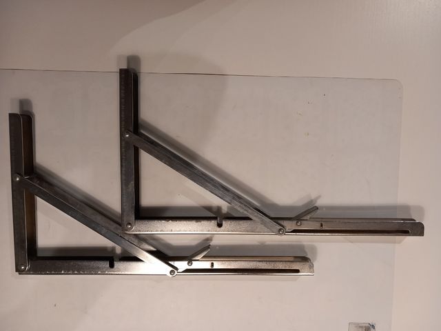 Escuadra abatible de acero 40x22cm