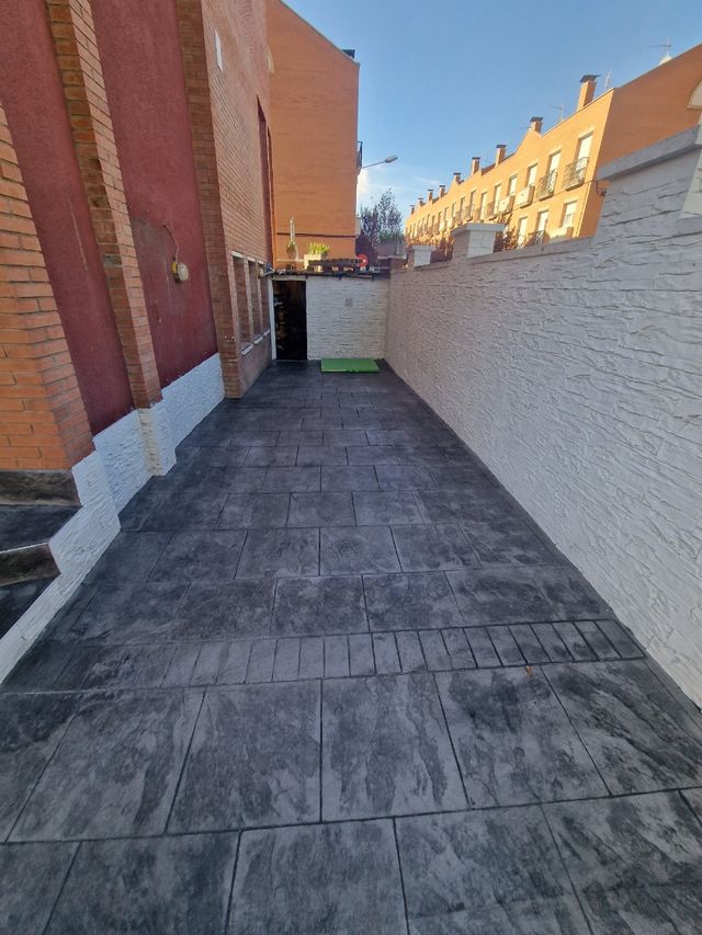 Hormigón impreso fachada
