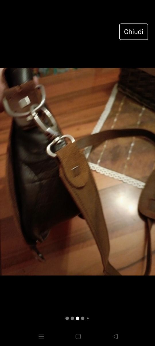 Borsa in vera pelle e cuoio