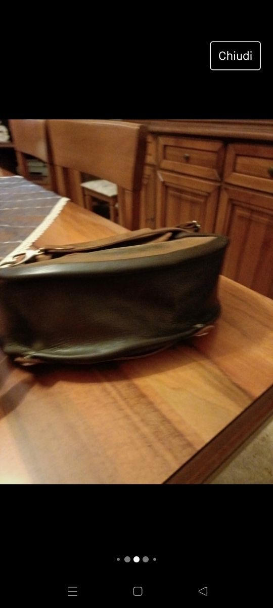 Borsa in vera pelle e cuoio