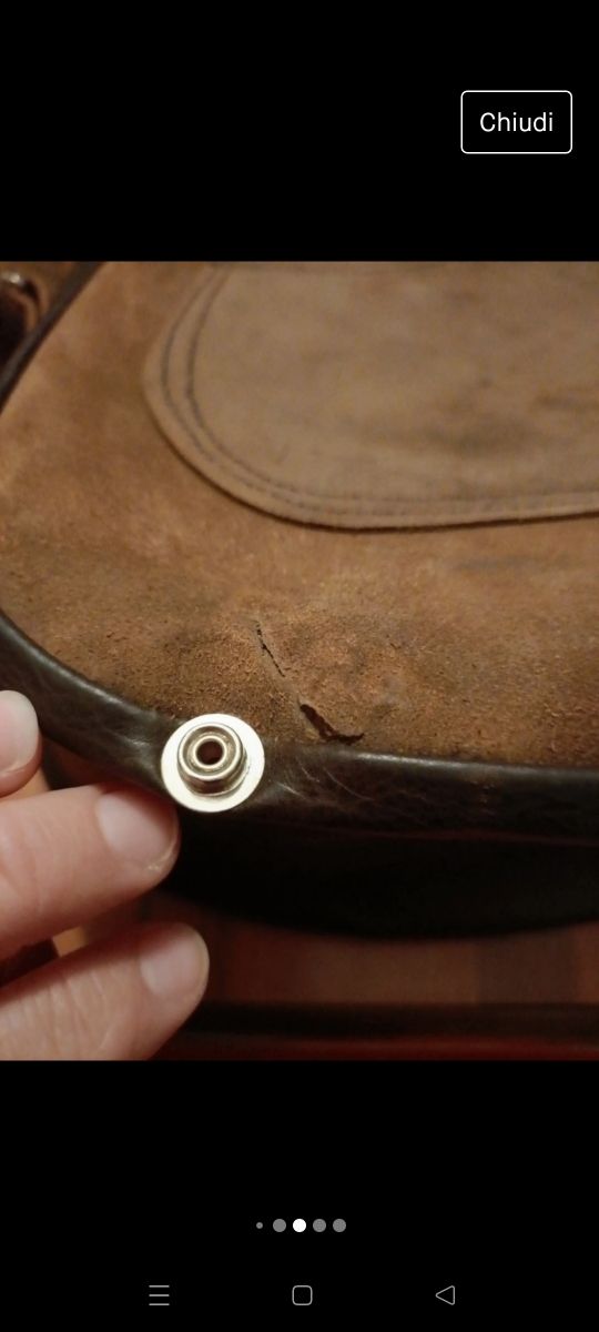 Borsa in vera pelle e cuoio