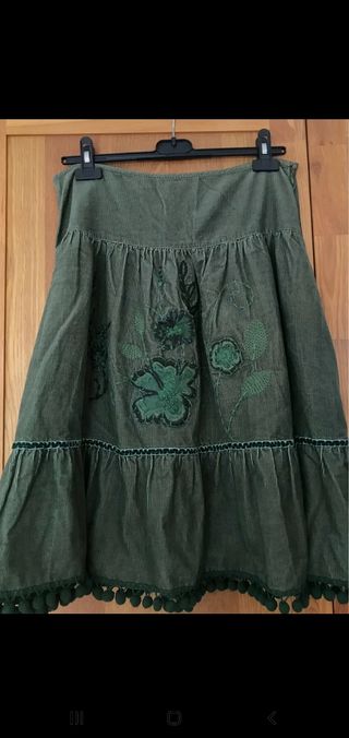 Falda de micro pana talla 38 Zara TRF