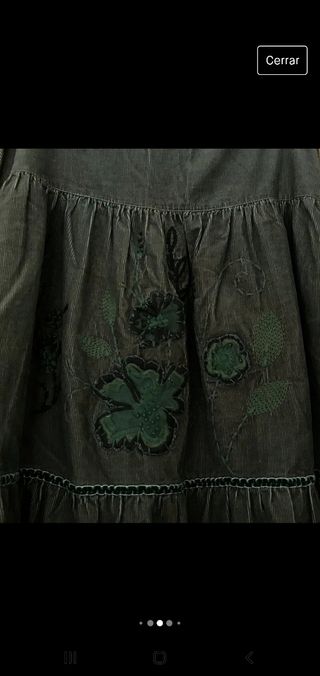 Falda de micro pana talla 38 Zara TRF