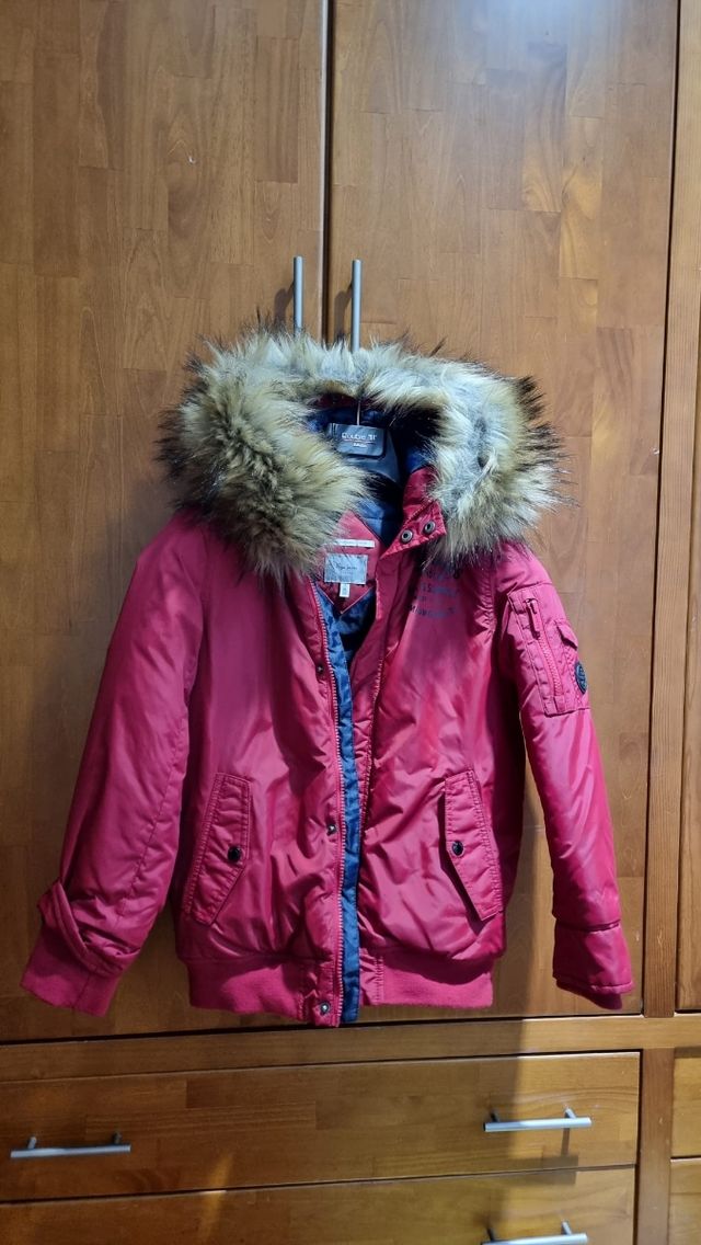 Chaqueta Pepe Jeans granate para niños 10, 12 años