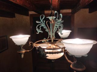 Lámpara de techo en bronce. Oportunidad