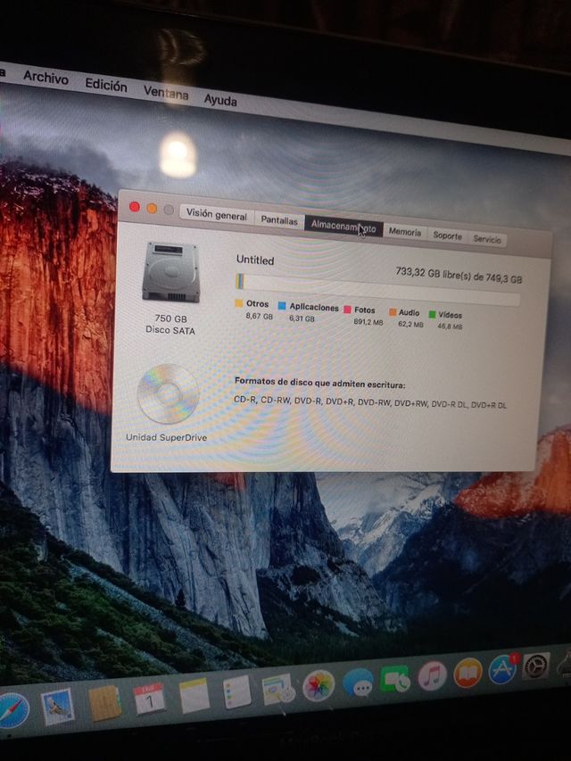 Macbook pro 2011 i5 8 gb hd 750 gb