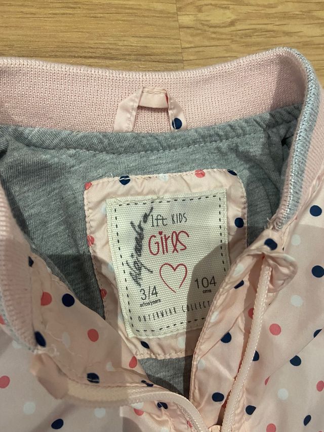 Chubasquero topos Lefties Talla 4 años