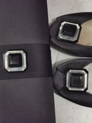 Conjunto peep toe 39 y bolso Menbur
