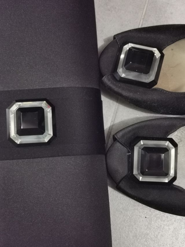 Conjunto peep toe 39 y bolso Menbur