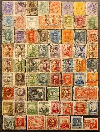 Lote de 68 sellos de España antiguos.Usados