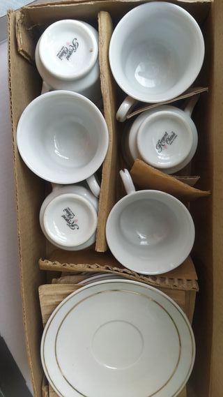 6 Tazas y 6 Platos café - Regent China