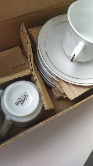 6 Tazas y 6 Platos café - Regent China