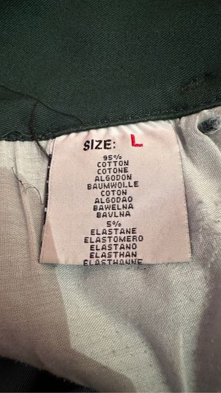 Pantalón chino verde efecto push up