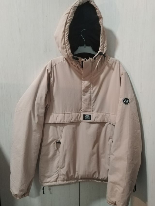 Anorak Pull and Bear color rosa palo