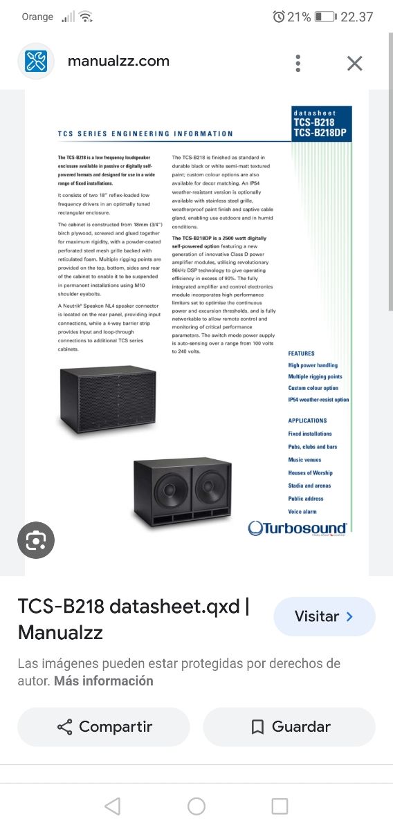 turbosound TCS B218 6400