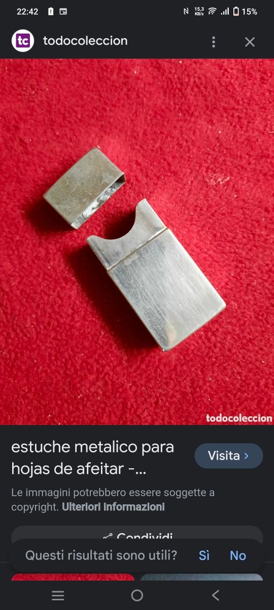 Scatoletta 1930 porta lamette