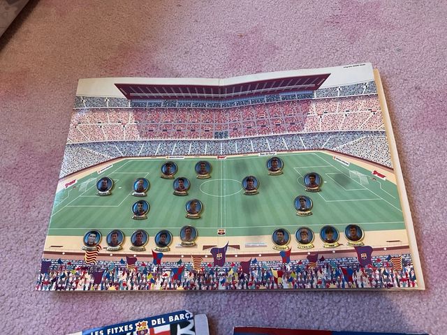 Fichas y pins Barca
