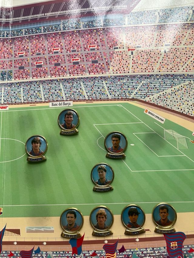 Fichas y pins Barca