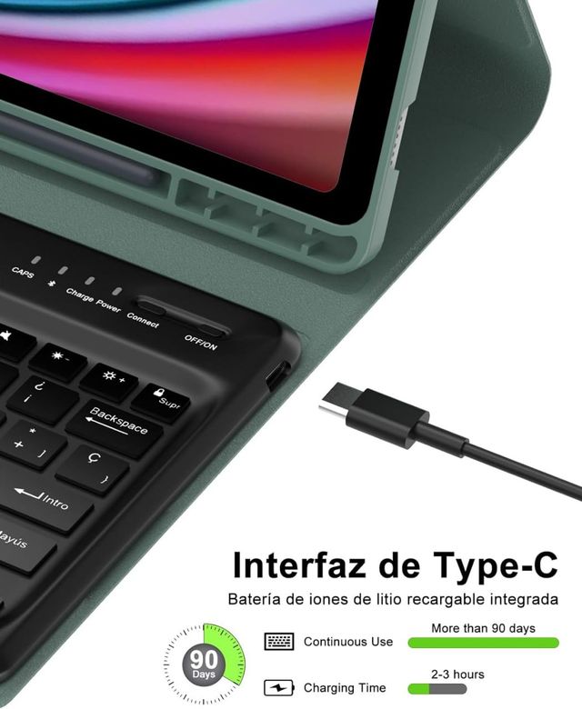 FUNDA CON TECLADO PARA GALAXY TAB S9 PLUS