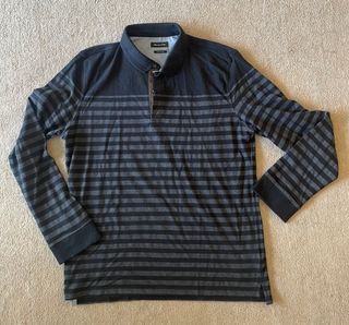 Polo rayas azul Massimo Dutti