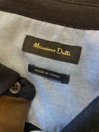 Polo rayas azul Massimo Dutti