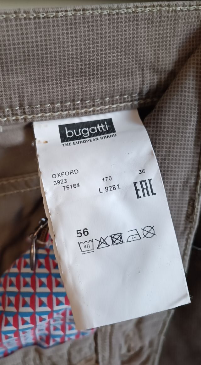 Pantaloni Beige da uomo Bugatti taglia 56