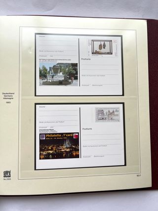 Álbum Tarjetas Postales Alemania 1985/2001 Nuevas