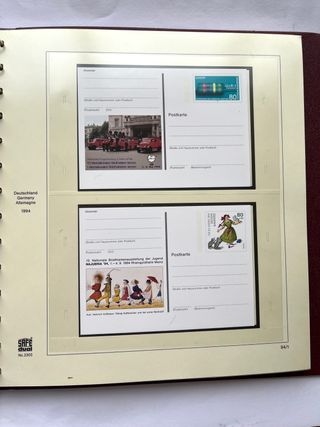 Álbum Tarjetas Postales Alemania 1985/2001 Nuevas