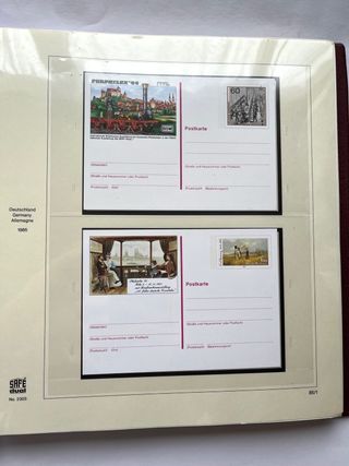Álbum Tarjetas Postales Alemania 1985/2001 Nuevas