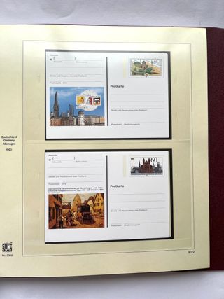 Álbum Tarjetas Postales Alemania 1985/2001 Nuevas