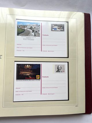 Álbum Tarjetas Postales Alemania 1985/2001 Nuevas