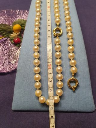 Collar Perlas Cultivadas Autenticas y Oro 18kl