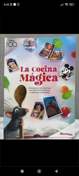 Cromos de la cocina mágica de Disney 
